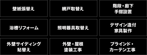 取扱工事の種類